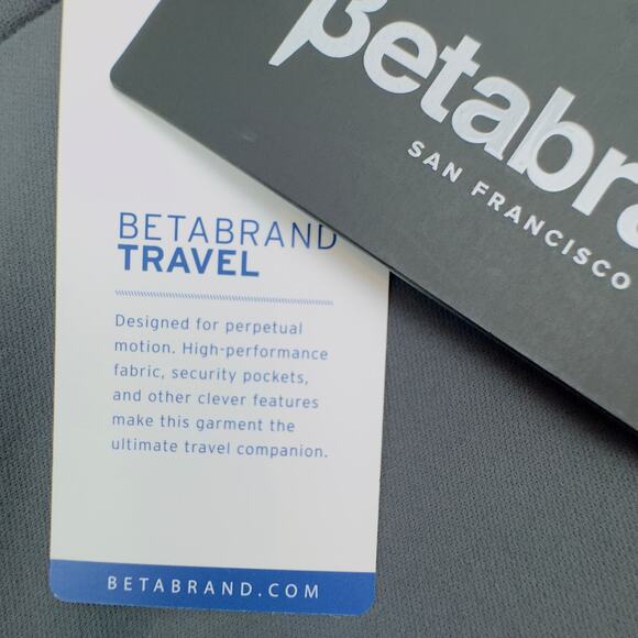 Betabrand Travel Six Pocket Utility Stretch Gray Cargo Pants Women's Size 14 - Picture 7 of 7